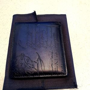 BERLUTI MAKORE WALLET (BLUE/BLACK)